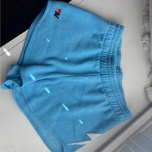 Aviator Nation Blue Athletic Shorts with Elastic Waistband